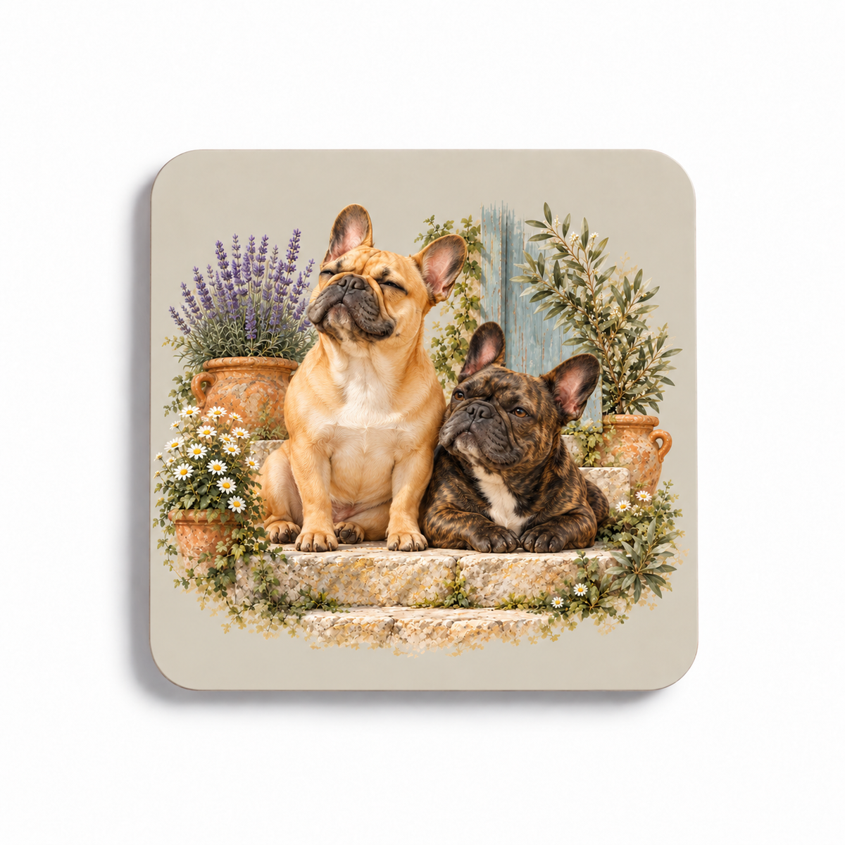 French Bulldog Coaster Set – Garden Terrace