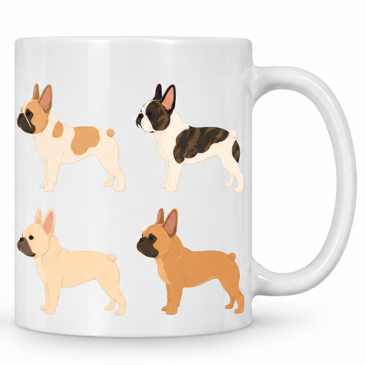 French Bulldog Pattern 11oz Ceramic Mug