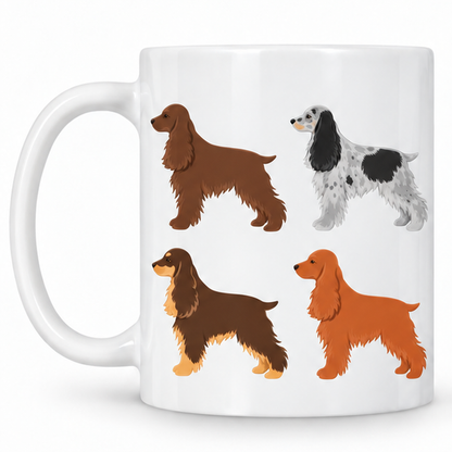 Cocker Spaniel Pattern 11oz Ceramic Mug