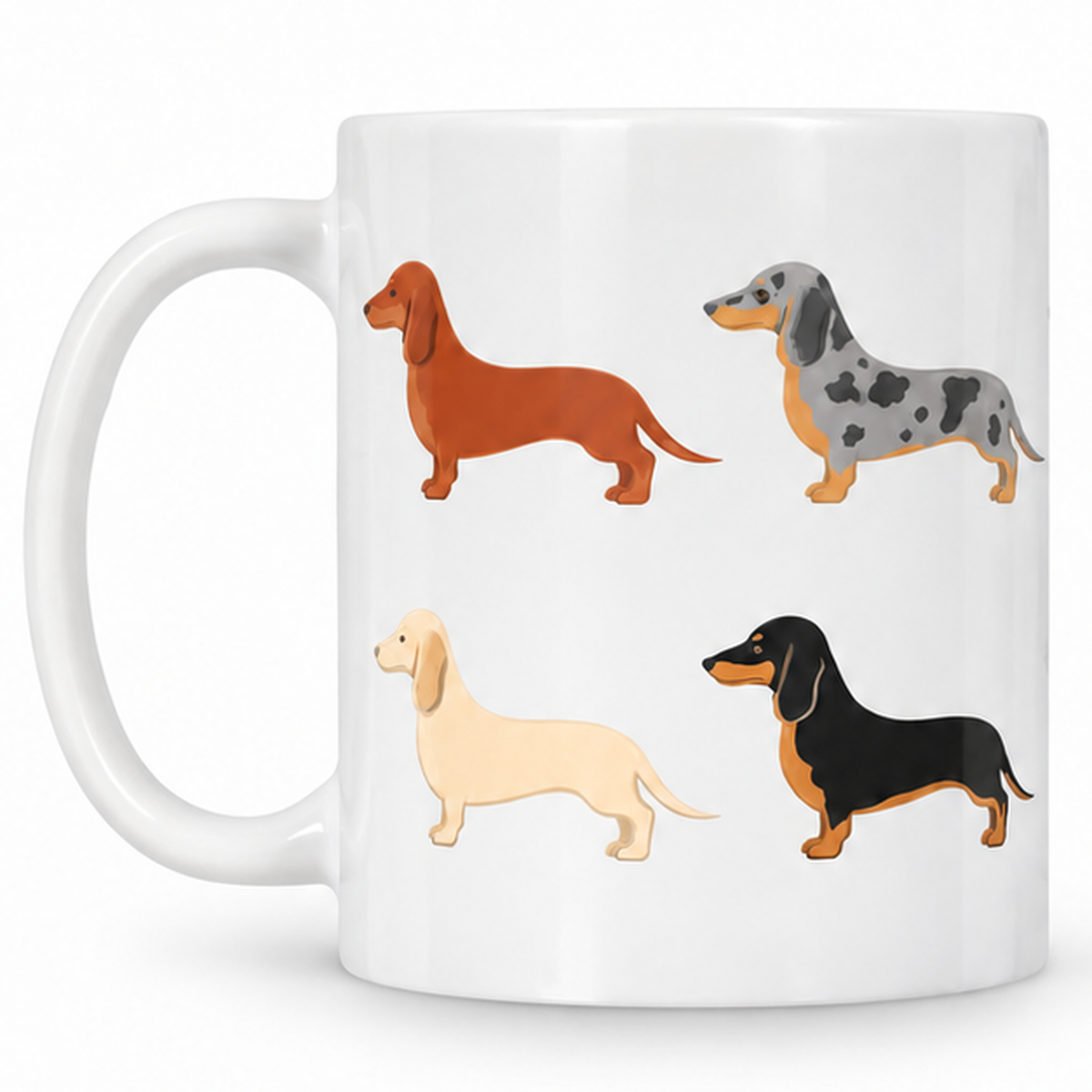 Dachshund Pattern 11oz Ceramic Mug