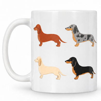 Dachshund Pattern 11oz Ceramic Mug