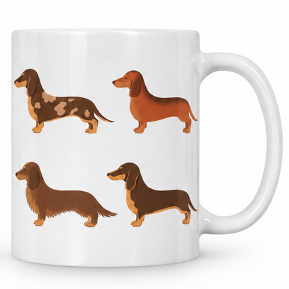 Dachshund Pattern 11oz Ceramic Mug