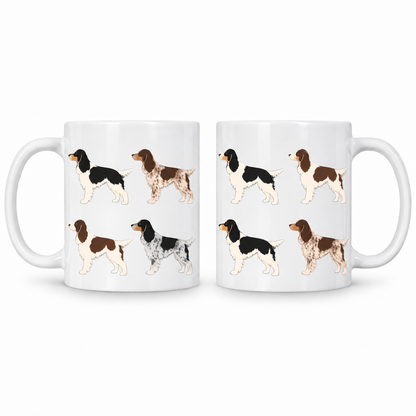 English Springer Spaniel Pattern 11oz Ceramic Mug