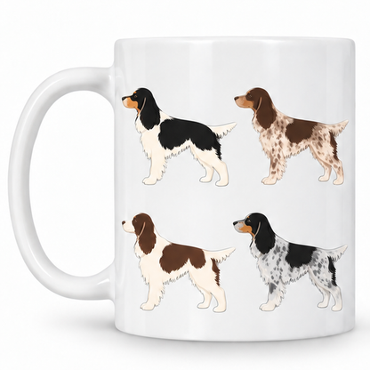English Springer Spaniel Pattern 11oz Ceramic Mug
