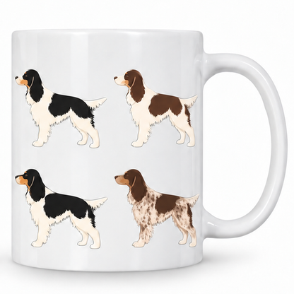 English Springer Spaniel Pattern 11oz Ceramic Mug