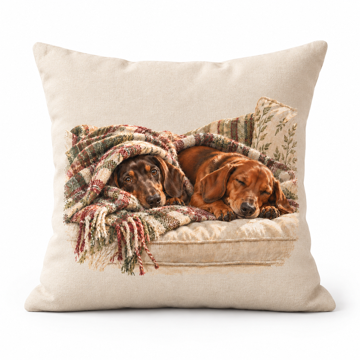 Dachshund Cosy Cushion – Under the Blanket