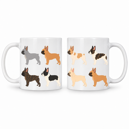 French Bulldog Pattern 11oz Ceramic Mug