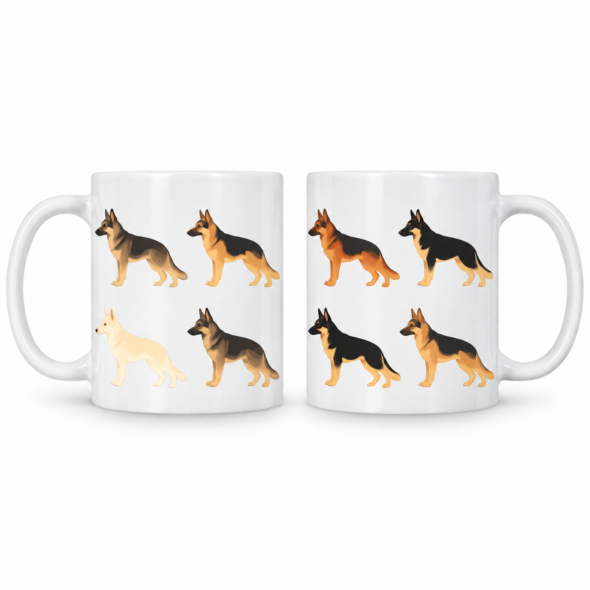 German Shepherd Pattern 11oz Ceramic Mug