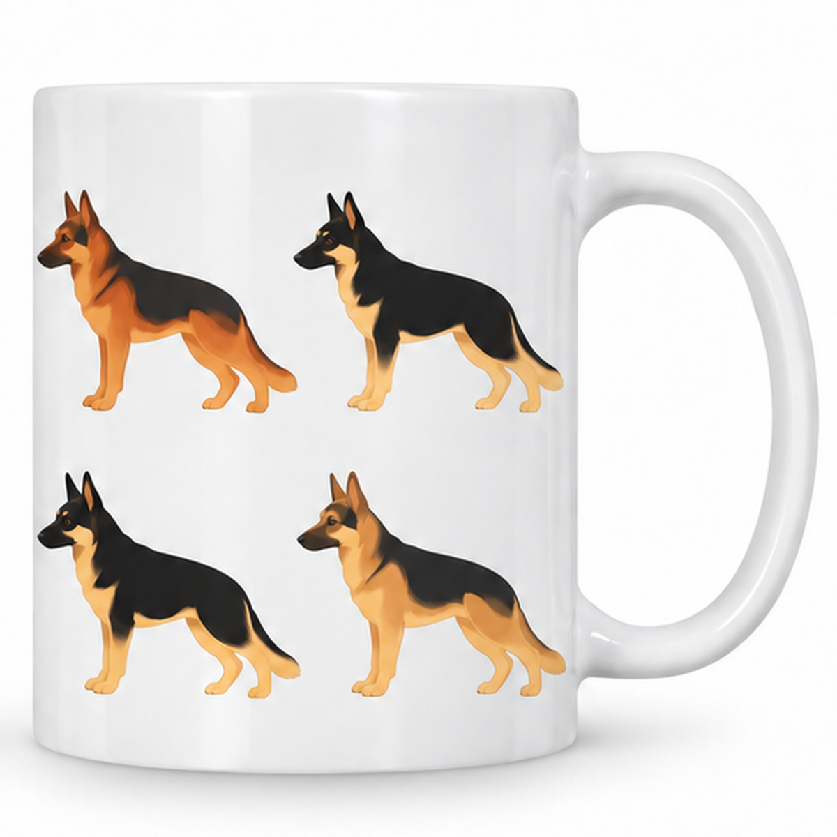 German Shepherd Pattern 11oz Ceramic Mug
