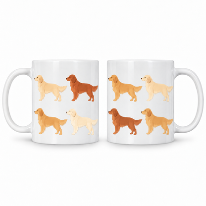 Golden Retriever Pattern 11oz Ceramic Mug