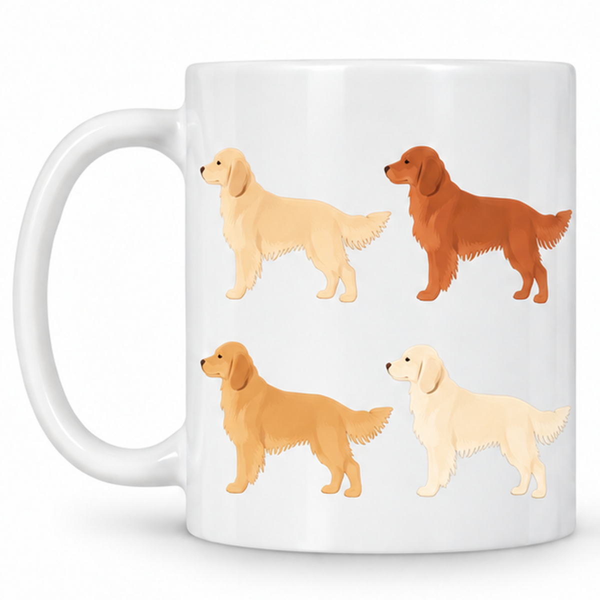 Golden Retriever Pattern 11oz Ceramic Mug