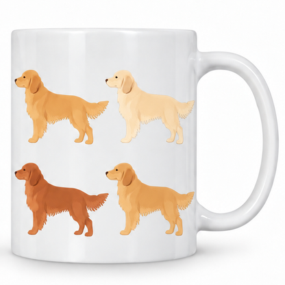 Golden Retriever Pattern 11oz Ceramic Mug