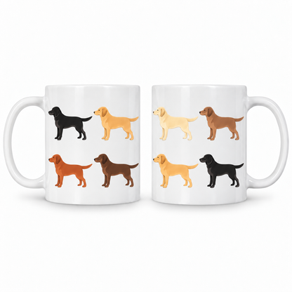 Labrador Pattern 11oz Ceramic Mug
