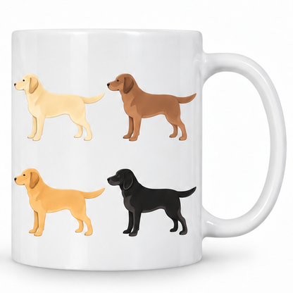Labrador Pattern 11oz Ceramic Mug