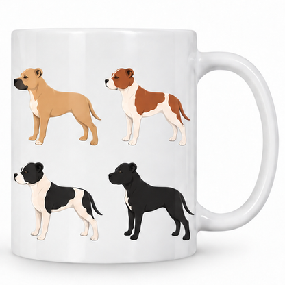 Staffordshire Bull Terrier Pattern 11oz Ceramic Mug