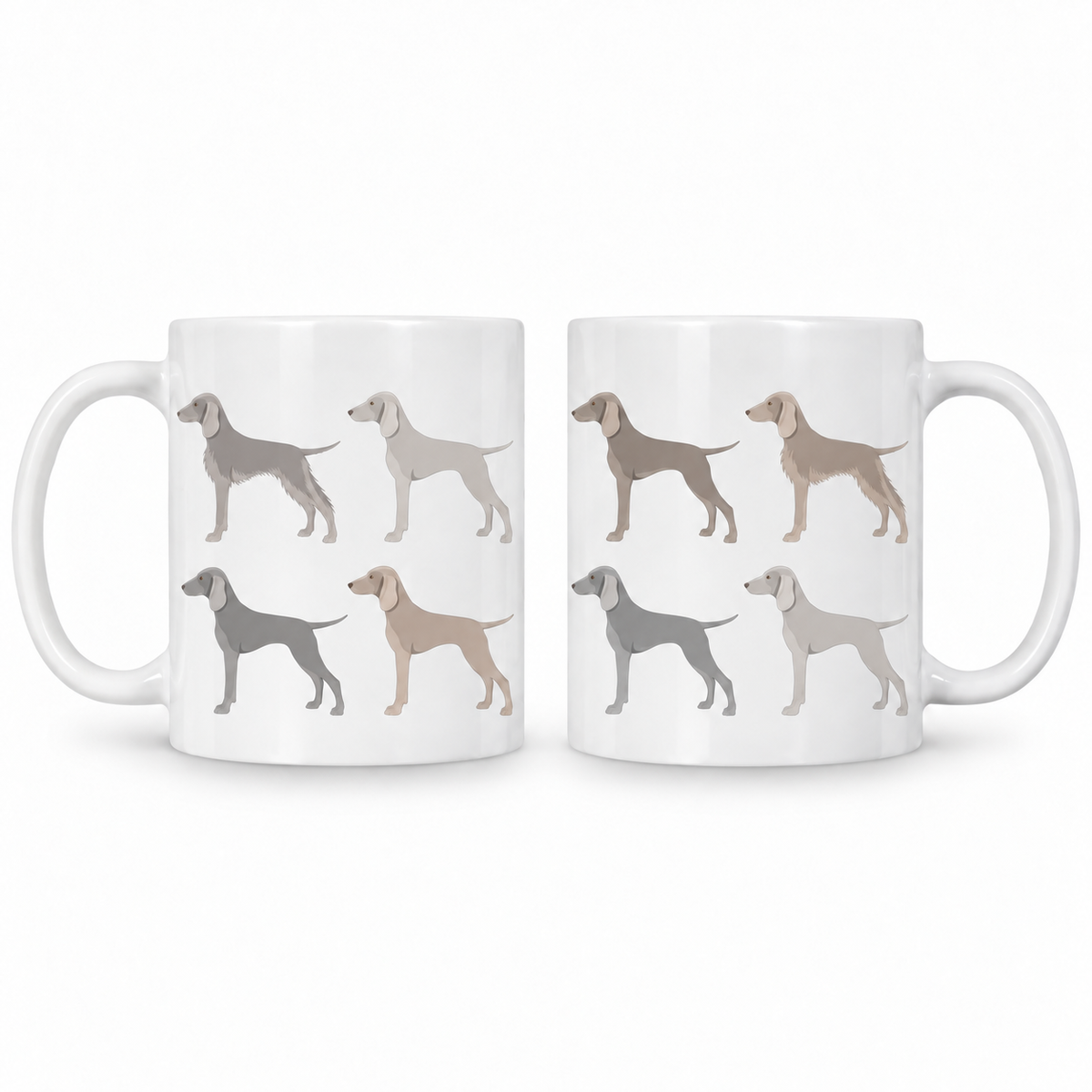 Weimaraner Pattern 11oz Ceramic Mug