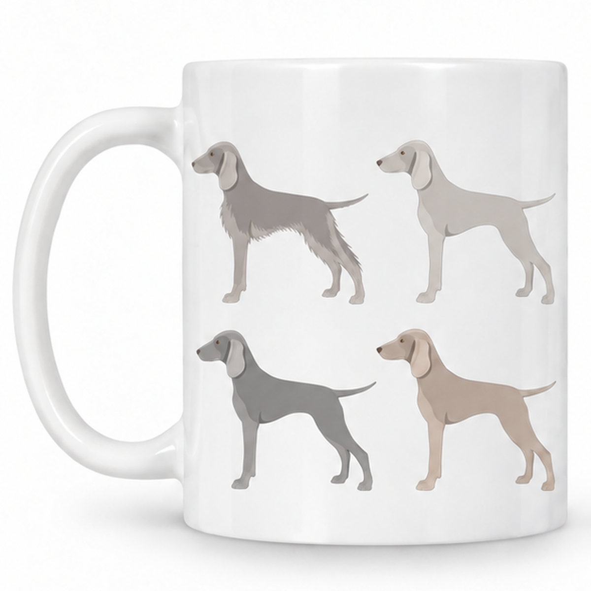 Weimaraner Pattern 11oz Ceramic Mug