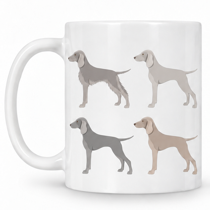 Weimaraner Pattern 11oz Ceramic Mug