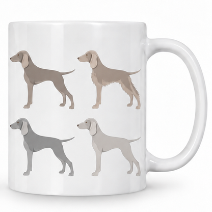 Weimaraner Pattern 11oz Ceramic Mug